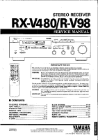 Yamaha RXV-480 - Service Manual